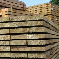 New Green Eco Treated Softwood Sleepers - Pallet of 50 (1200 x