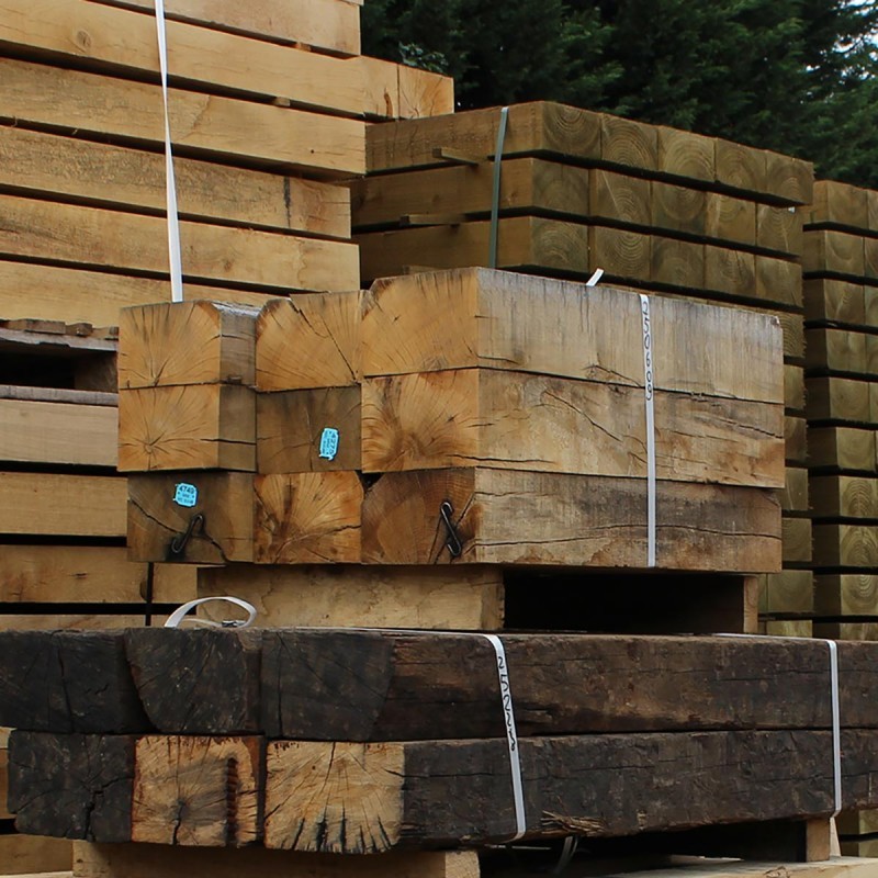 New Untreated Oak Sleepers (225 x 125 mm)