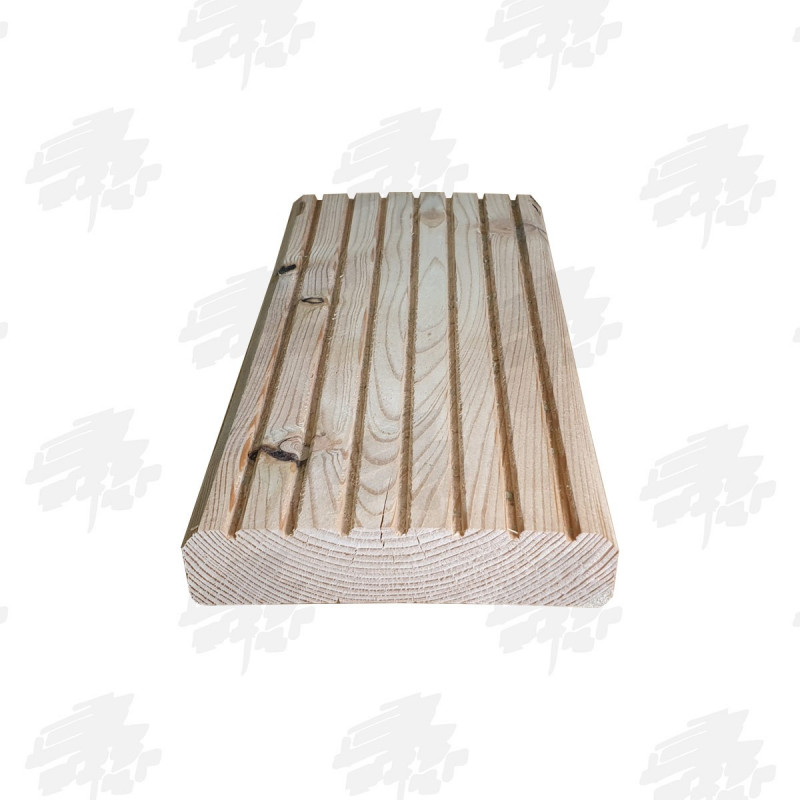 Untreated English Larch / Douglas Fir Heavy Duty Decking 145mm